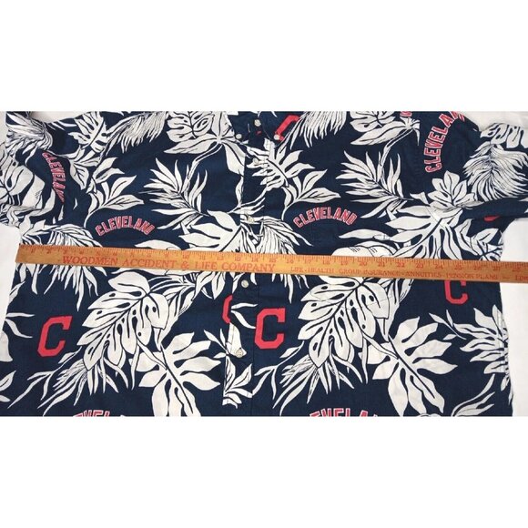 Aloha Reyn Spooner Cleveland Indians Guardians Shirt XXL Floral Tropical MLB - Picture 5 of 10